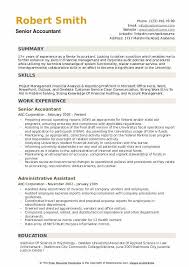 In spite of the candidate's limited experience, the resume succeeds in making it look more robust than it actually is. Senior Accountant Resume Samples Qwikresume