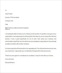 Best Photos Of Employer Job Rejection Letter Sample