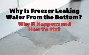 freezer leaking water from the bottom