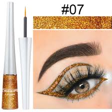 white glitter eyeliner pen makeup set