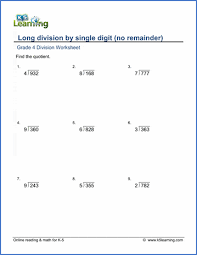 4th grade math problems are more complex and demanding than anything kids have been exposed to so far. Fourth Grade Math Worksheets Free Printable K5 Learning