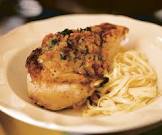 classic french chicken in white wine sauce