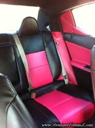 Black And Pink Custom Seats Dodge