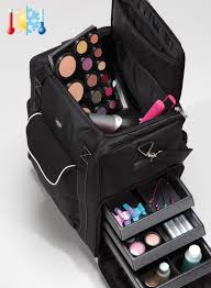 makeup bag with trolley for makeup