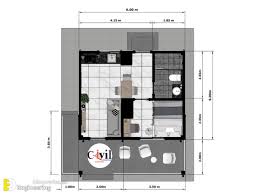 small house design with free floor plan