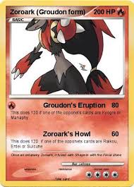 If zoroark mega evolves while disguised as a pokémon that can mega evolve. Pokemon Zoroark Groudon Form