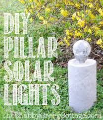 concrete pillar solar light