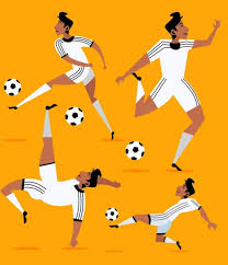 Soccer player icons skillful gestures colored cartoon Free vector in Adobe Illustrator ai ( .ai ) format, Encapsulated PostScript eps ( .eps ) format format for free download 2.40MB