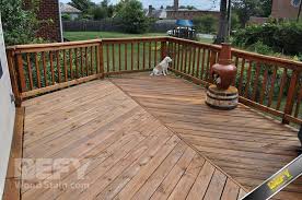 In order to stain pressure treated lumber, you can use an. Defy Extreme Natural Pine On Pressure Treated Deck Defy Wood Stain