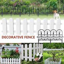 White Plastic Garden Fence Border