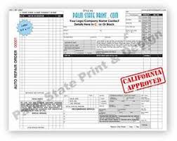California Automotive Repair Shop Invoices Estimate Book Carbonless