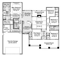 Craftsman Style House Plan 4 Beds 2 5