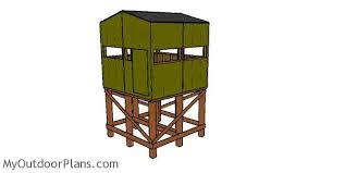 elevated 8x8 deer stand plans