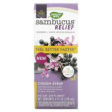 sambucus relief cough syrup for kids
