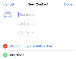 Enter the contact's name, phone number, and/or email address in the labeled blanks. Easily Add A Caller To My Iphone Contacts Ask Dave Taylor