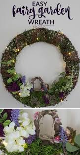 Easy Fairy Garden Wreath
