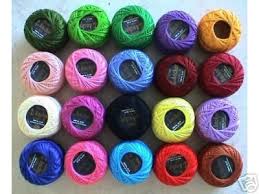 20 Pearl Cotton 8 Crochet Thread 85 Meters Each