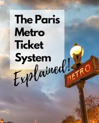 paris metro ticket system explained