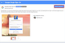 enabling login with google single sign