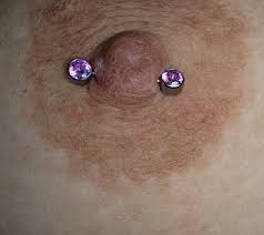 I've had my nipples pierced for like 34 years and they've never completely  healed. the jewelry i had in originally all that time was curved,  externally threaded and i think a bit