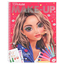 topmodel make up colouring book