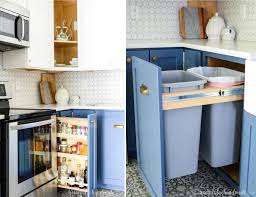 Tired of people slamming your kitchen & bathroom cabinets & drawers? Blue White Two Tone Kitchen Reveal Houseful Of Handmade