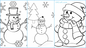 Collection of winter coloring pages for kindergarten (37) printable december coloring pages christmas tree and snowman coloring page Free Printable Snowman Coloring Pages For Kids Kids Art Craft
