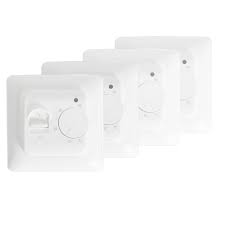 set of 4 wall thermostats for