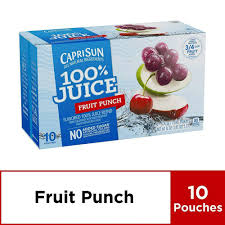 capri sun 100 fruit punch juice 10 ct