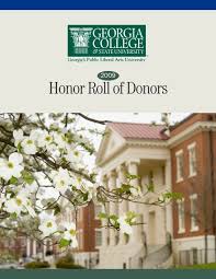 honor roll of donors