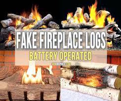 Fake Fireplace Logs Battery Operated
