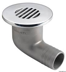 90 pit drain with check valve