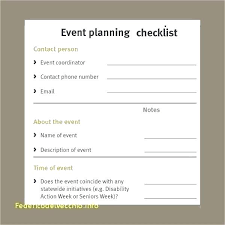 Corporate Event Planning Checklist Template Event Event