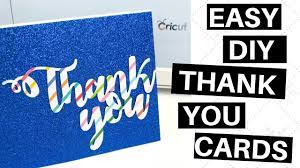 thank you cards with cricut explore