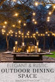 Rustic Outdoor Dining Space Reveal