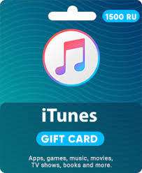 itunes gift card 1500 rubles