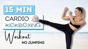 15 min cardio kickboxing workout no