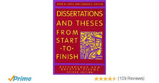 dissertations and theses from start to finish psychology and related fields    nd ed   