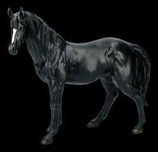 It measures approximately 9.5 inches high by 10.5 inches long. Large Black Horse Figurine Www Figuren Shop De