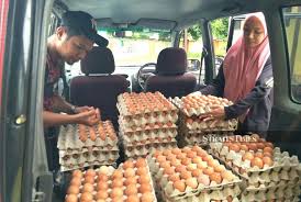I put an ad on craigslist with some pics of my eggs and chickens and sold my entire inventory (6 dozen) in 12 hours. Kelantan Students Sell Eggs To Pay Varsity Fees