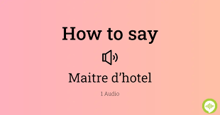 how to ounce maitre d hotel