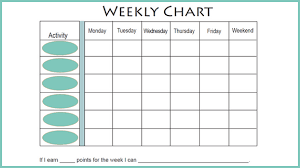 Free Weekly Behavior Chart For Teenagers Weekly Behavior