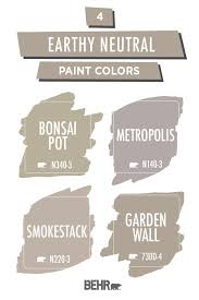 4 Earthy Neutral Paint Colors Paint