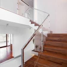 unique glass railing design for stairs