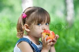 Red apple water jet studio photo countryside earth environments landscapes scenery scenes worlds garden oceans exotic desert paradise mountains islands sky. Little Girl Portrait Eating Red Apple Stock Image Colourbox