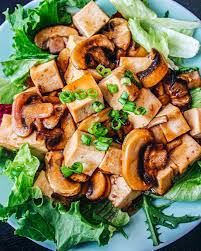 easy vegan mushroom tofu stir fry