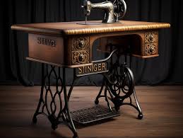 antique singer sewing machine table