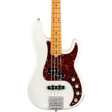 The american ultra precision bass features a unique modern d neck profile with ultra rolled fingerboard edges for hours of playing comfort, and the tapered neck heel allows easy access to the highest register. Fender American Ultra Precision Bass Maple Fingerboard Arctic Pearl Guitar Center