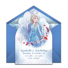 These invitations are 2 sided, but if you want to include all of the party information on the front side you will only have to print one side. Free Frozen 2 Elsa Online Invitation Punchbowl Com