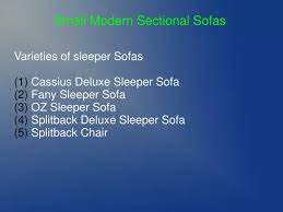 Ppt Types Of Modern Sofas Powerpoint